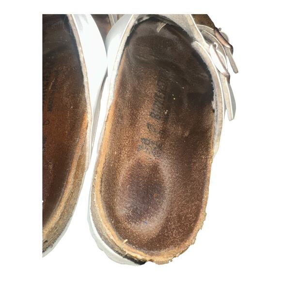 Birkenstock Mayari Birko-Flor Women’s Sz 38 White Strappy Sandals Used US 7.5 - Picture 7 of 7